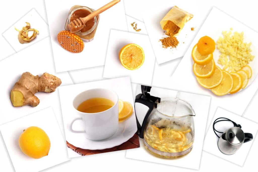 Immunity Boosting Drinks made with fresh citrus fruits, ginger, and natural ingredients