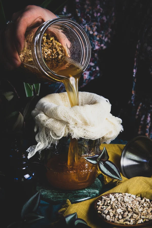 Medicinal Tonic made with natural herbs and plant ingredients for wellness