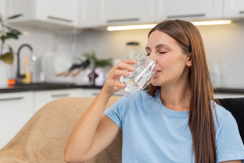 Pure natural Water with splashes symbolizing health and refreshment