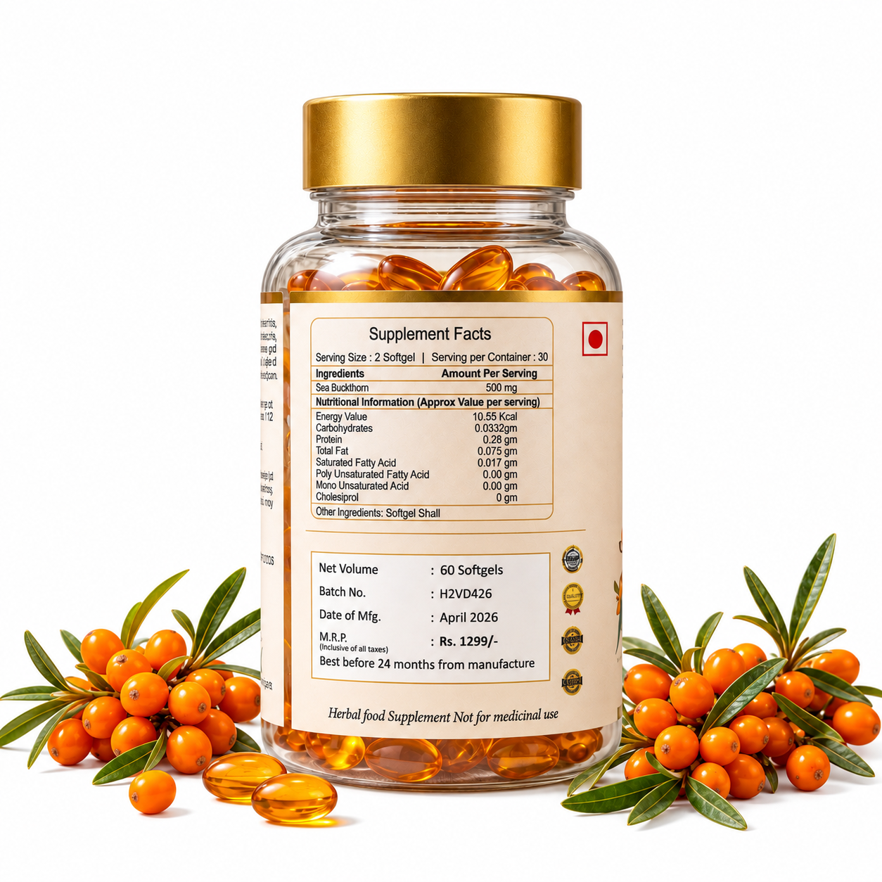 OROVITA7 SEA BUCKTHORN CAPSULE - Image 2