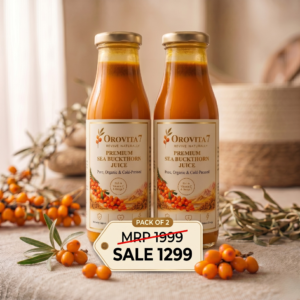 Sea Buckthorn Juice Pack of 2 | Omega 7 Rich Wellness Juice