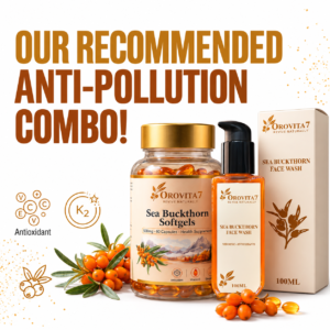 Sea Buckthorn Anti-Pollution Combo | Facewash & Capsules