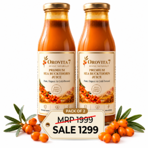 Sea Buckthorn Juice Pack of 2 | Omega 7 Rich Wellness Juice