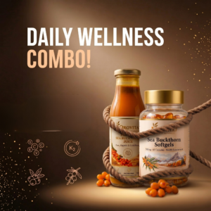 Sea Buckthorn Daily Wellness Combo | Juice & Capsules