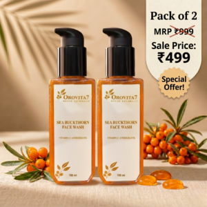 Sea Buckthorn Facewash Pack of 2 | Daily Skin Cleansing Duo