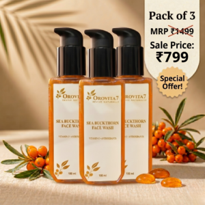 Sea Buckthorn Facewash Pack of 3 | Value Skincare Bundle
